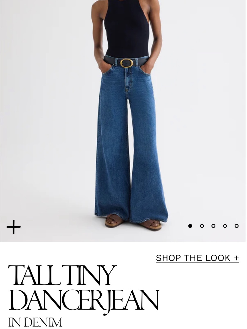TWP/Tall Tiny Dancer Wide-Leg Jeans in Blue , NWT Sz 26, $525